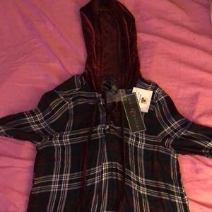 Long Sleeve Velvet Polyester Shirt !!!